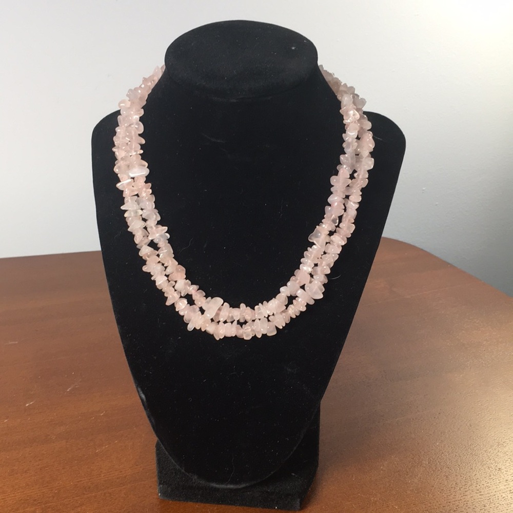 Rose quartz necklace